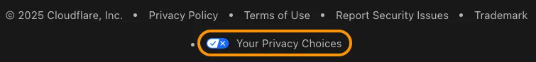 Opt out of analytics with the icon at the bottom of your screen
